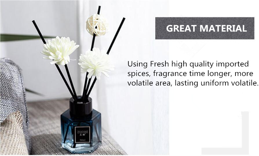 No fire aromatherapy set rattan stick essential oil reed diffuser
